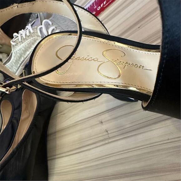 Jessica Simpson Frisco Women's Black Strappy High Heel Sandals Size 6.5 - Picture 11 of 12